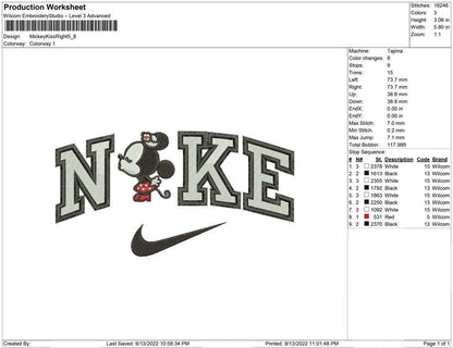 Nike Mickey Kiss Right