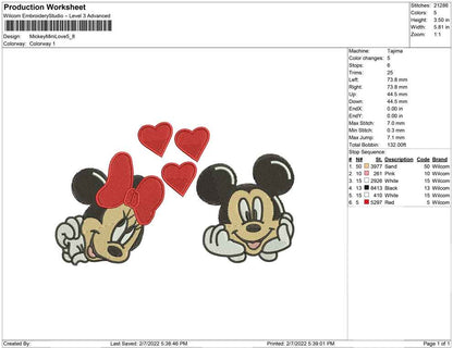 Mickey Mini Mouse Love