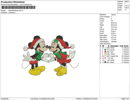 mickey and minnie love