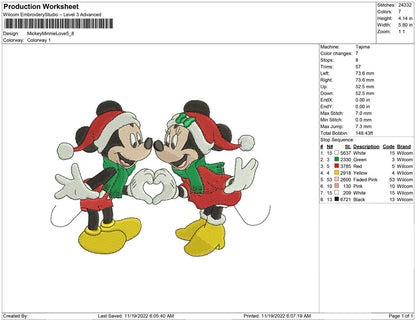 mickey and minnie love
