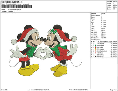 mickey and minnie love