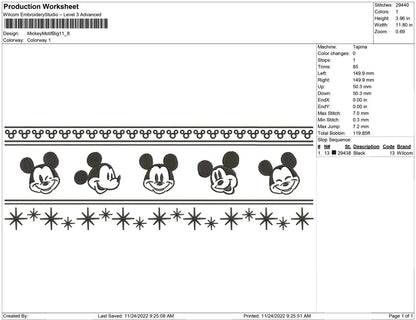 mickey motif Big