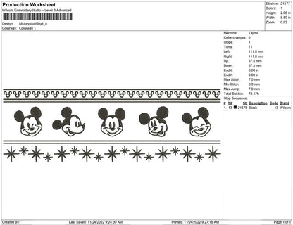 mickey motif Big