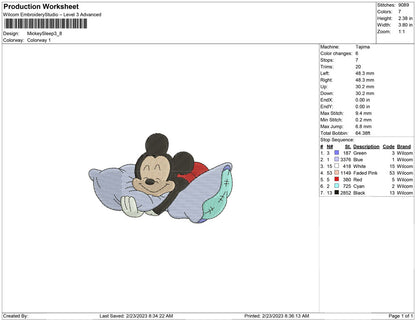 Mickey sleep