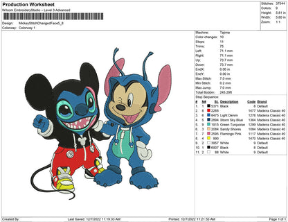 Mickey Stitch Changed Face