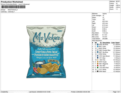 miss vickies snack