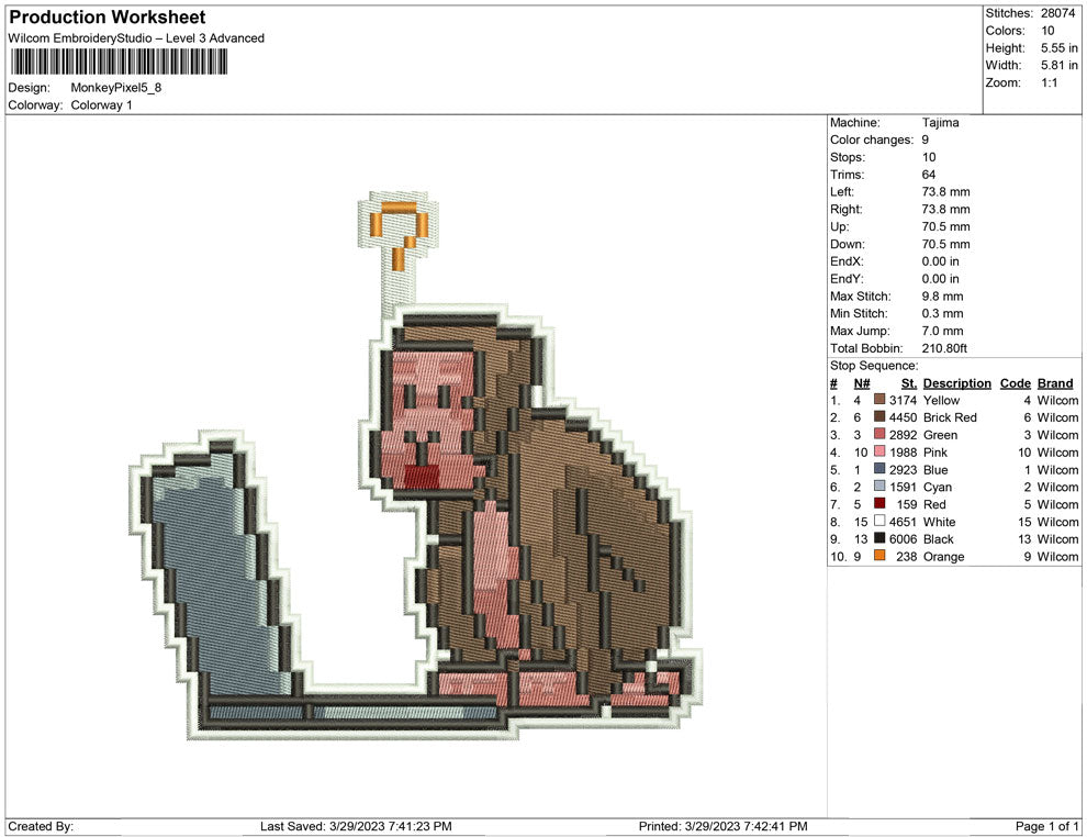 Monkey  pixel nft