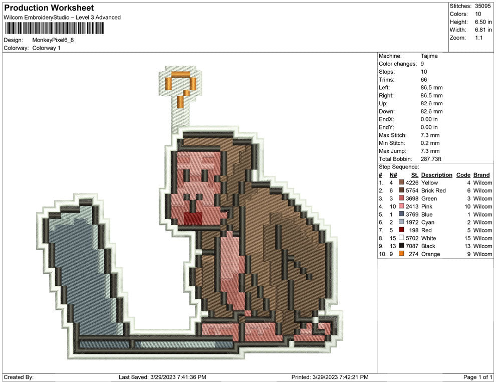 Monkey  pixel nft