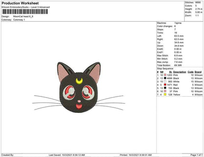 Moon cat head