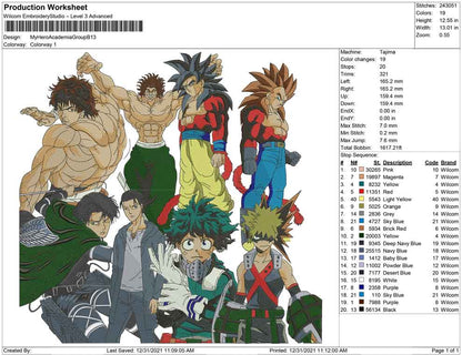 My hero academia group B BIG size