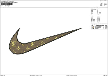 Nike swoosh motif