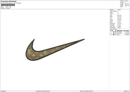 Nike swoosh motif