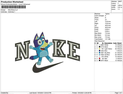 Nike Bluey