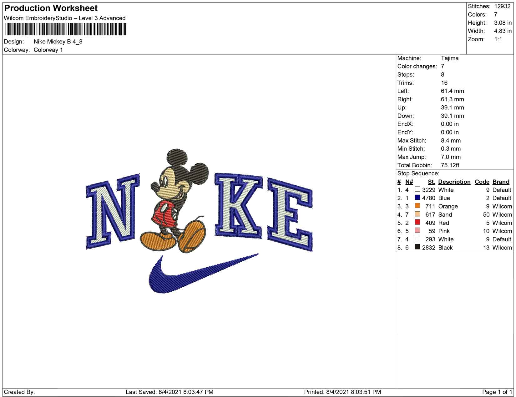 Nike Mickey B – Embrobuy