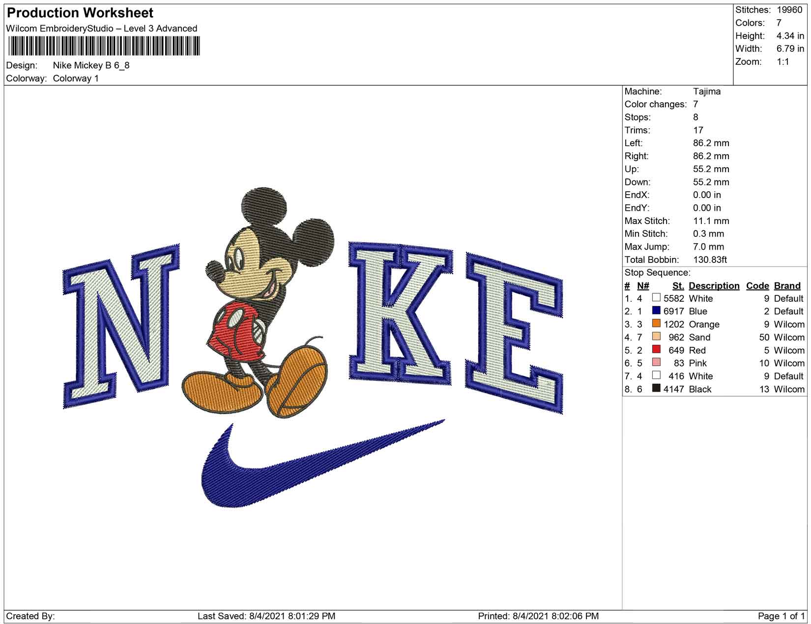 Nike Mickey B – Embrobuy