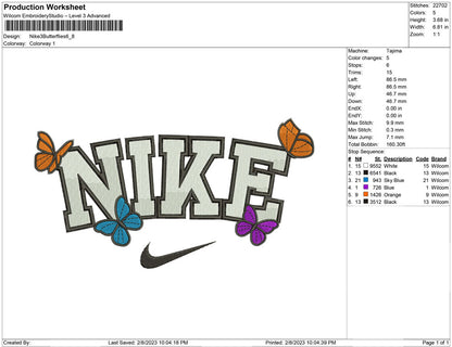 Nike 4 butterflies