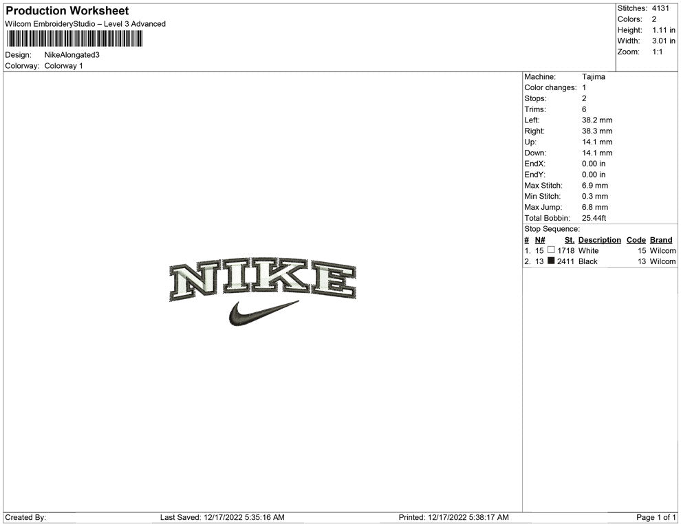 Nike Alongated