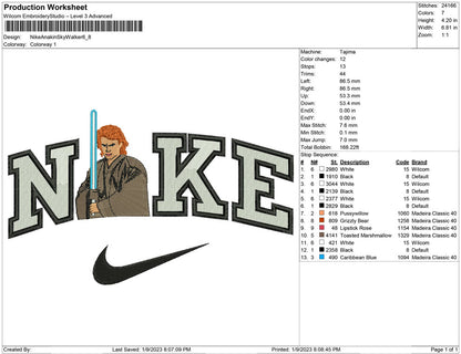 Nike Anakin Sky Walker
