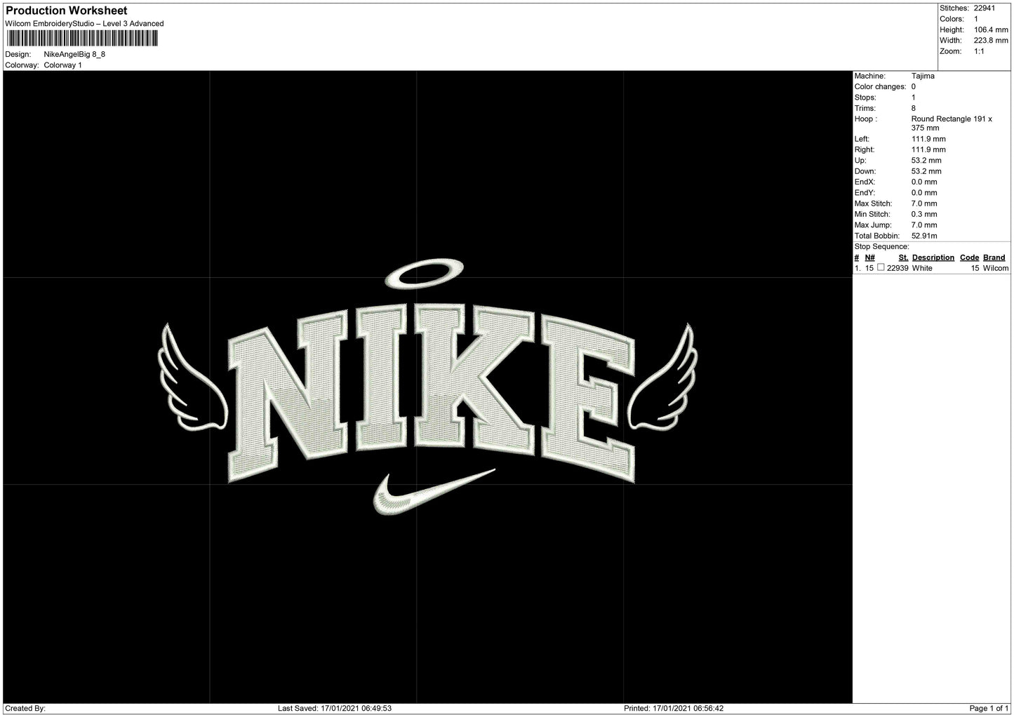 Nike Engel große Größe