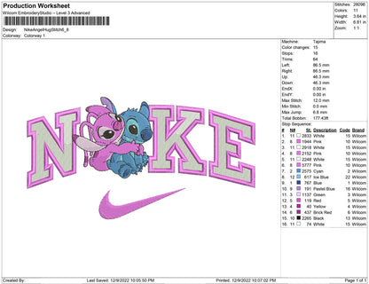 Nike Angel Hug Stitch