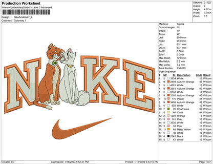 Nike aristocat