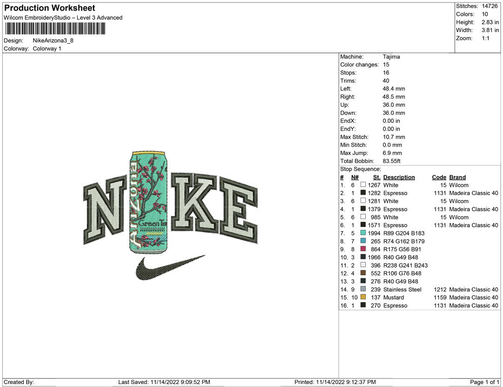 Nike Arizona bottle