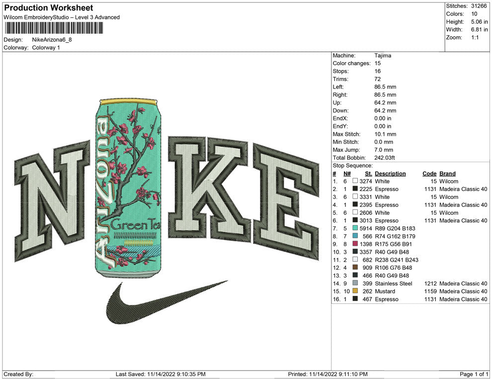 Nike Arizona bottle