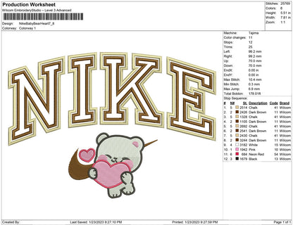Nike Baby Bear Heart