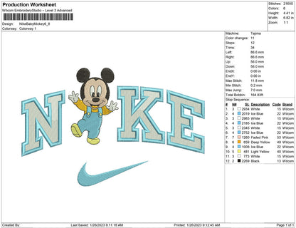 Nike Baby Mickey