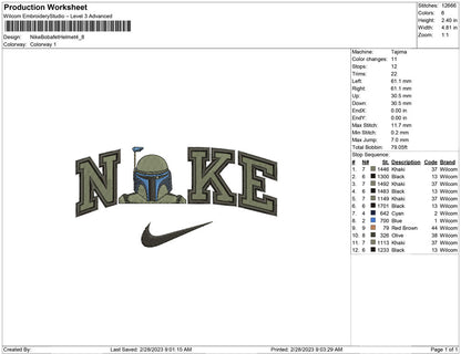 Nike Bobafet helmet