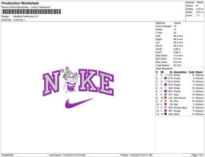 Nike Boo Turtle Lines