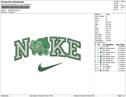 Nike Bulbasaur