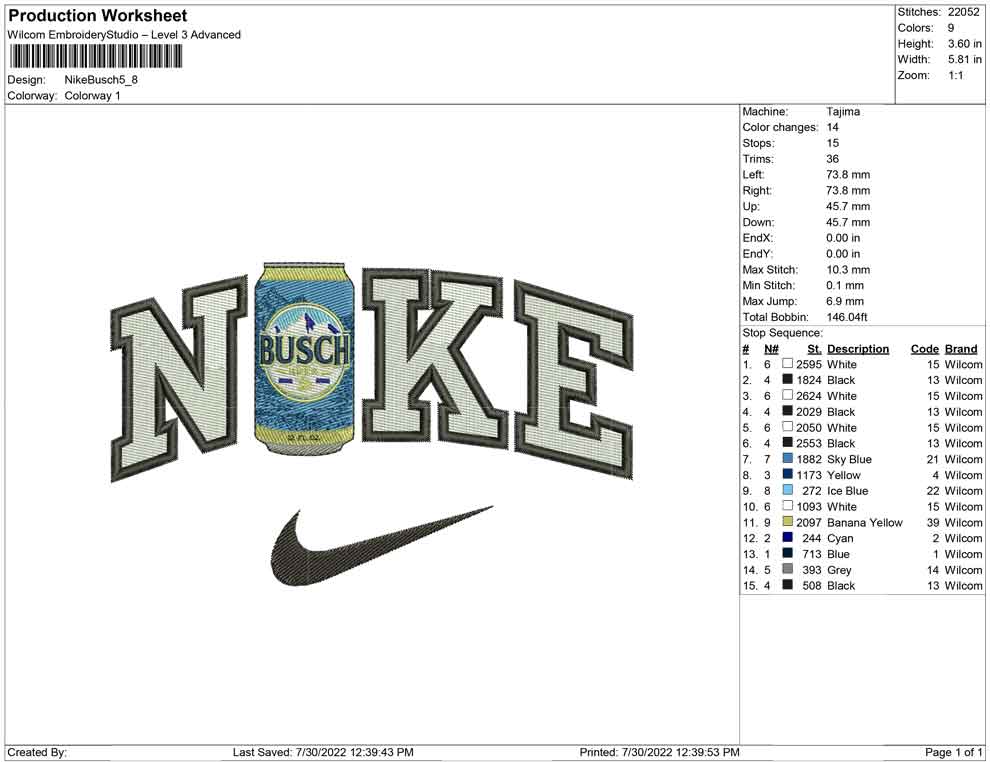 Nike Busch Flasche