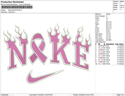 Nike Cancer Flamme