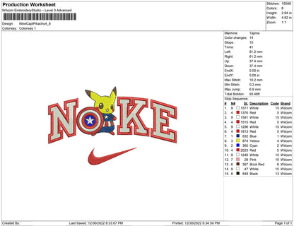 Nike Captain Pikachu