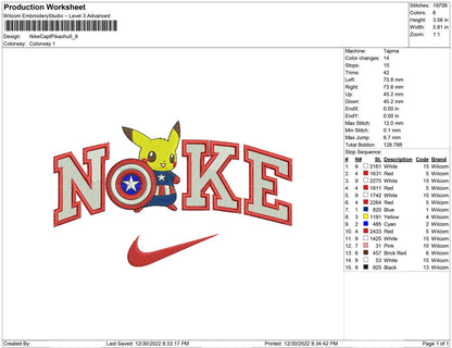 Nike Captain Pikachu