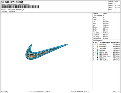 Swoosh eye Captain America