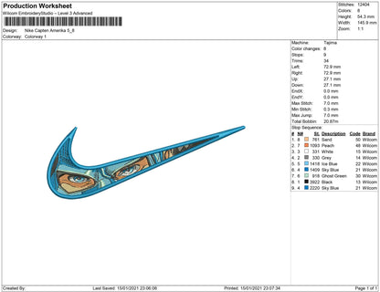 Swoosh eye Captain America