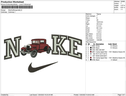 Nike Car Burgundy
