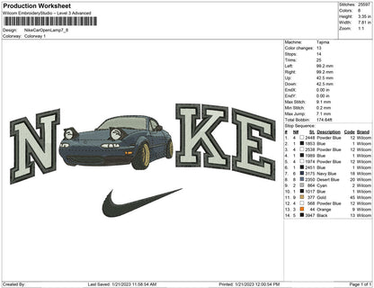 Nike Car Open Lamp
