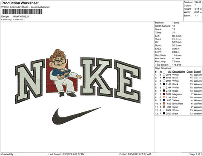 Nike Carl Fredricksen sit