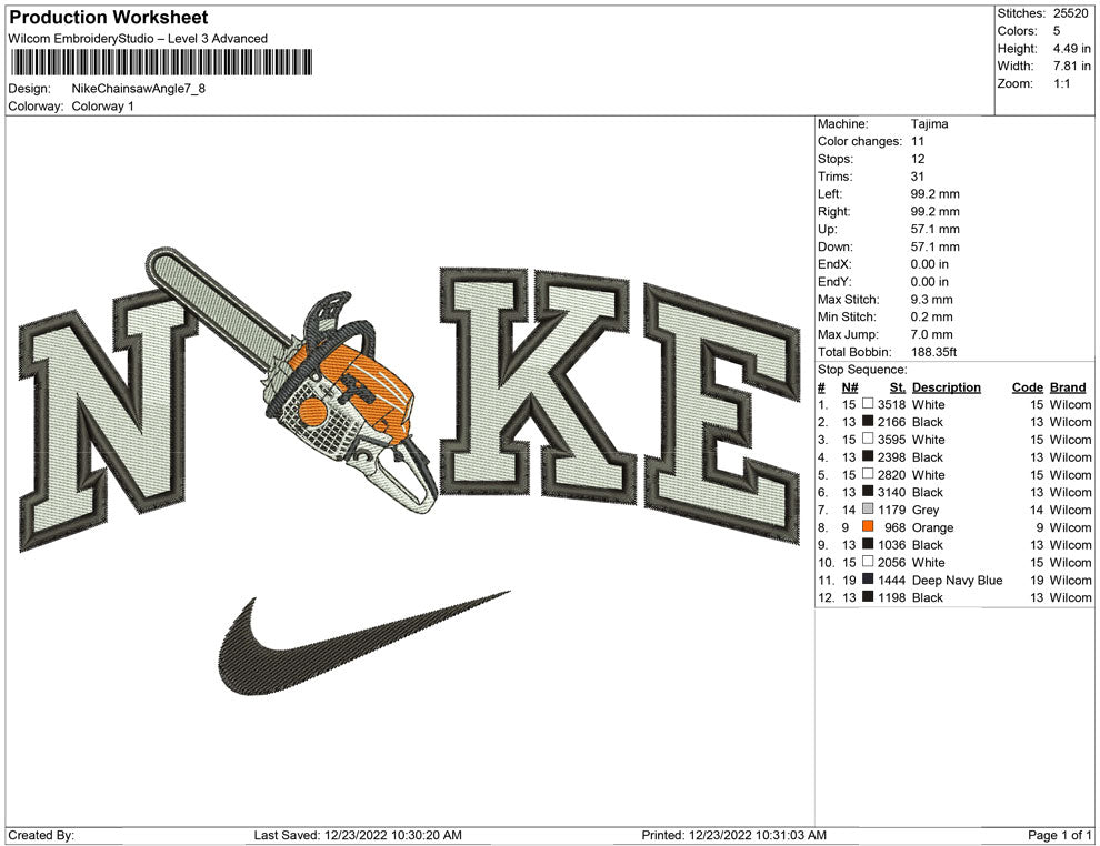 Nike Chainsaw Angle