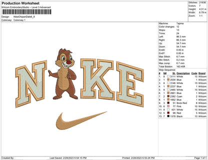 Nike chip n Dalle
