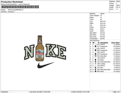 Nike Coors Bottle