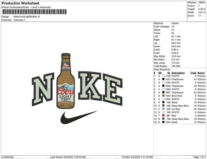 Nike Coors Bottle