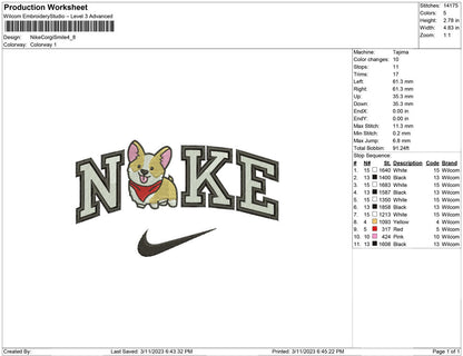 Nike Corgi Smile