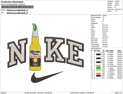 Nike Corona Extra Bottle
