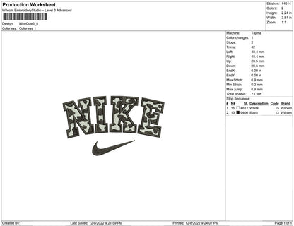 Nike cow motifs