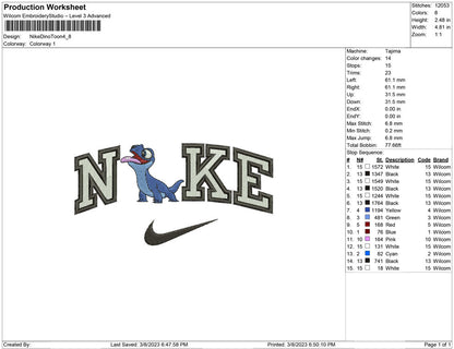 Nike Dino toon
