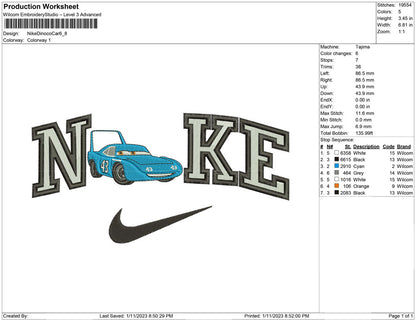 Nike Dinoco Car